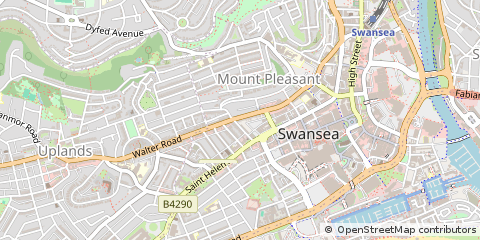 Map of Swansea