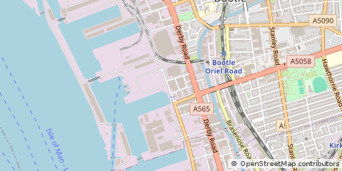 Map of Bootle, Merseyside