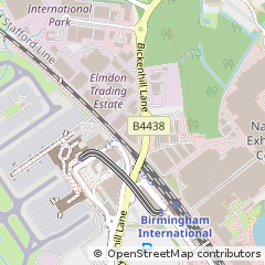 Map of Birmingham, Warwickshire