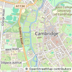 Map of Cambridge, Cambridgeshire