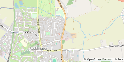 Map of Nottingham, Nottinghamshire