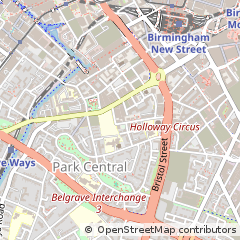 Map of Birmingham, West Midlands