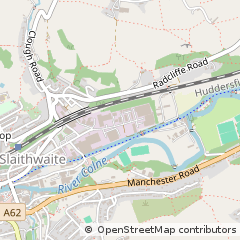 Map of Slaithwaite, Huddersfield