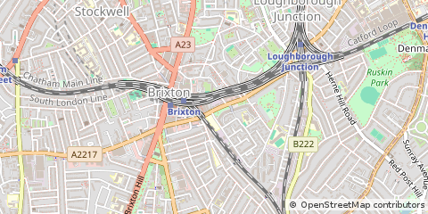 Map of Brixton, London