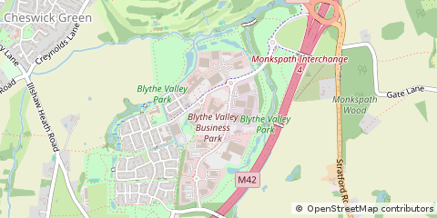 Map of Solihull