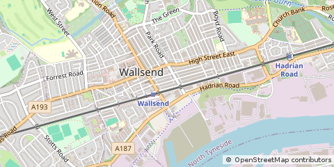 Map of Wallsend