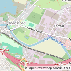 Map of Aylesford, Kent