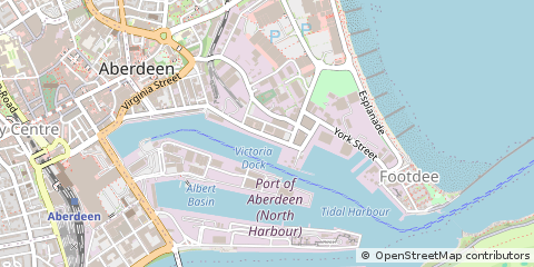 Map of Aberdeen, Aberdeenshire