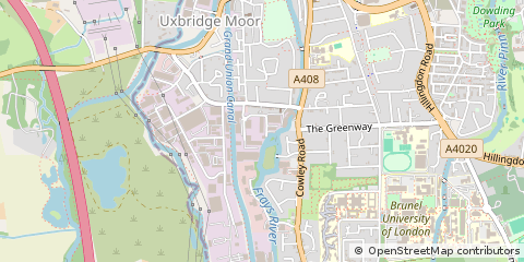 Map of Uxbridge