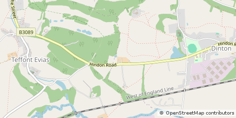 Map of Salisbury, Wiltshire