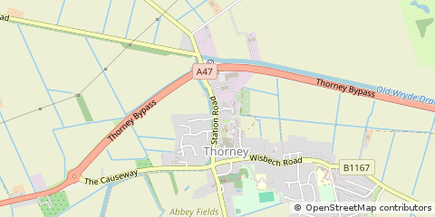 Map of Peterborough, Cambridgeshire