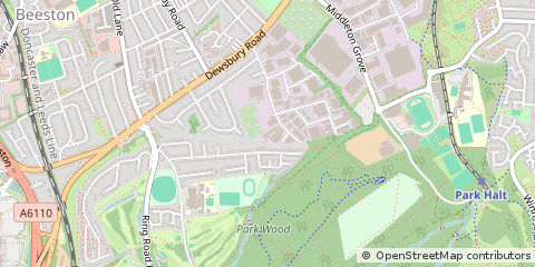 Map of Leeds, West Yorkshire