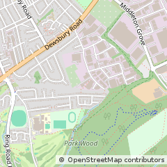 Map of Leeds, West Yorkshire