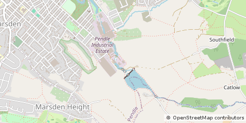 Map of Nelson, Lancashire