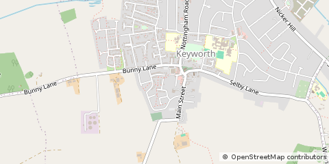 Map of Nottingham, Notts