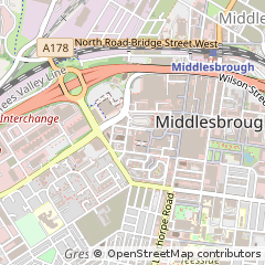 Map of Middlesbrough