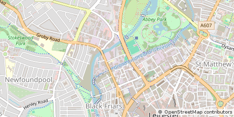 Map of Leicester