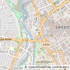 Map of Leicester