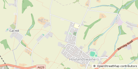 Map of Sheffield, South Yorkshire