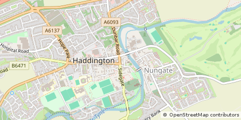 Map of East Lothian