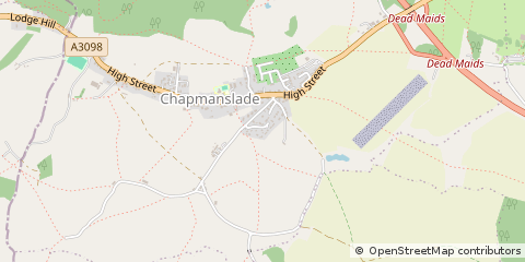 Map of Westbury, Wiltshire