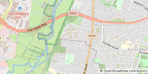 Map of Leicester