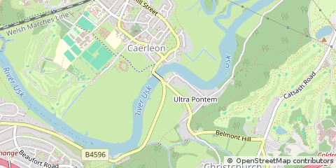 Map of Newport, Gwent