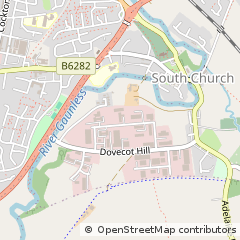 Map of Bishop Auckland, County Durham