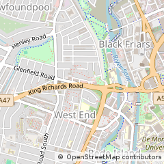 Map of Leicester