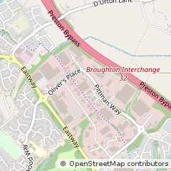 Map of Industrial Estate, Fulwood, Preston
