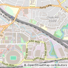 Map of Wembley, Middlesex