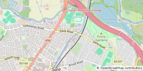Map of Sale, Cheshire