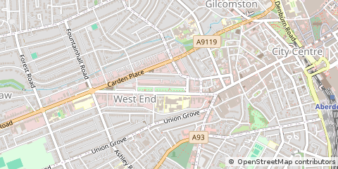 Map of Aberdeen, Aberdeen City