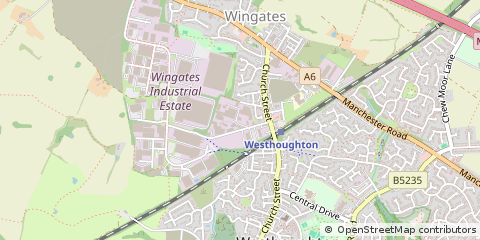 Map of Bolton, Lancashire
