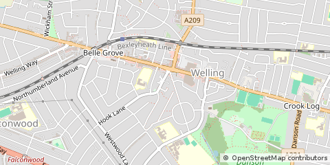 Map of Welling, Kent