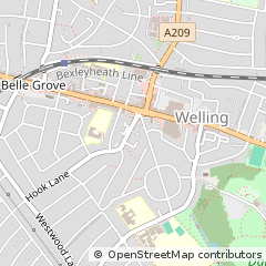 Map of Welling, Kent