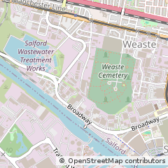 Map of Salford, Manchester