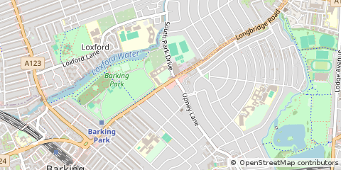 Map of Barking, Essex