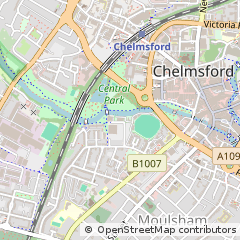 Map of Chelmsford, Essex