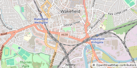 Map of West Yorkshire