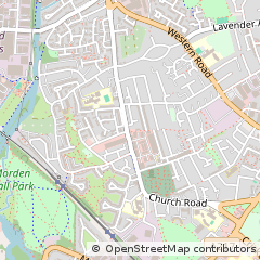 Map of Mitcham, Surrey