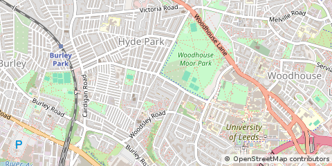 Map of Leeds