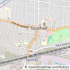 Map of Southall, Middlesex
