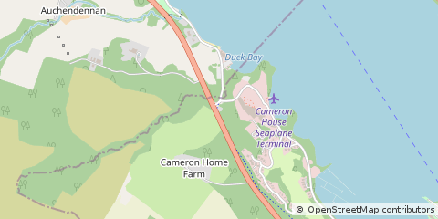 Map of Alexandria, Dunbartonshire