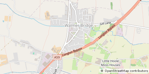 Map of Preston, Lancashire