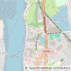 Map of Barrow-in-Furness, Cumbria