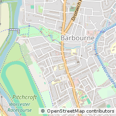 Map of Worcester, Worcestershire
