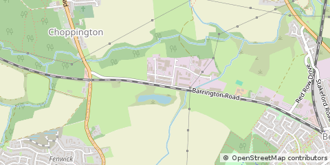 Map of Bedlington, Northumberland