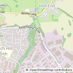 Map of Redditch, Worcestershire