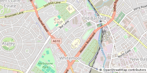 Map of Nottingham